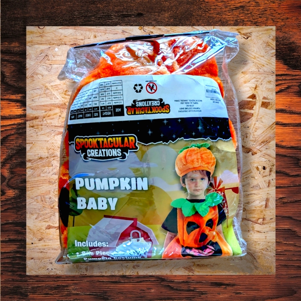 Spooktacular Creations Pumpkin Baby Halloween costume size 12-24 months